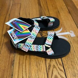Adult & kid PRIDE SANDALS WITH ADJUSTABLE STRAPS NWT!